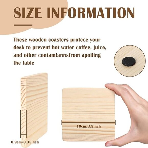 4" Wood Coasters Laser Engraved "Jack Lantern" - Picture 9 of 9